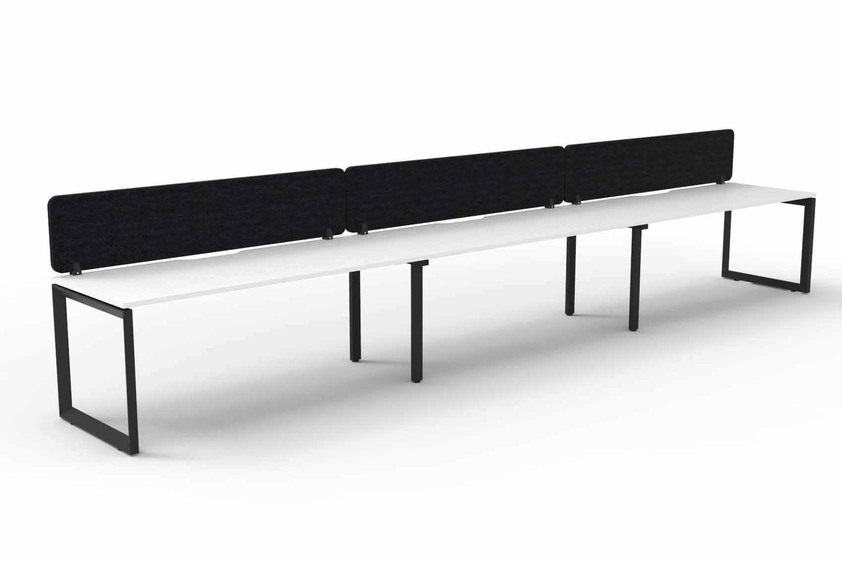 Loop 3 Person Single Sided Workstation - with Eco Screen